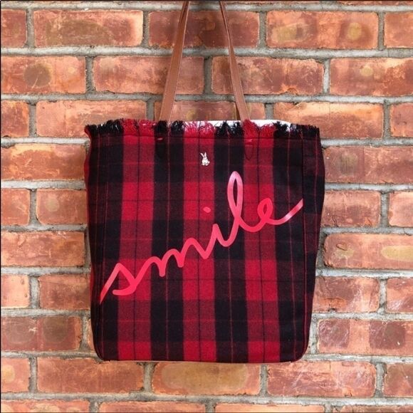 Ellen Degeneres Tote bag red & black SMiLe - Picture 1 of 10
